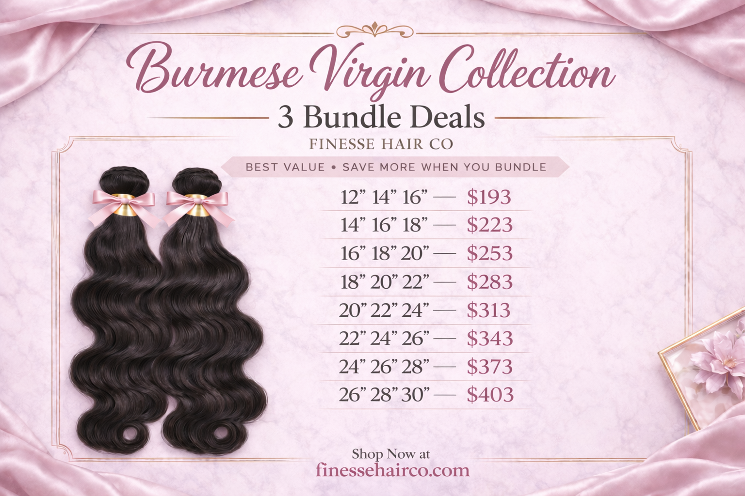 3 Bundle Deal - Different Length
